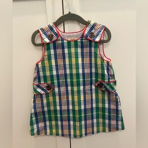 NWOT Beaufort Bonnet Company Plaid Girls Jumper - 2T